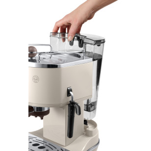 De'Longhi ECOV311.GR 意式早餐復古系列半自動咖啡機 (優雅白)